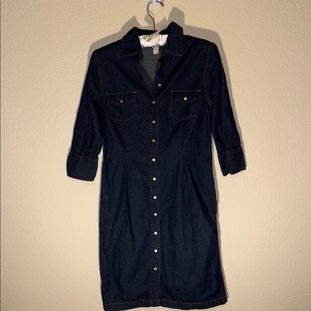 Old Navy Dark Blue Denim Dress